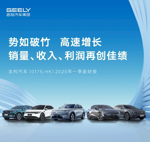 销量破70万创史上新高 吉利汽车一季度净赚56亿元 翻了2.6倍